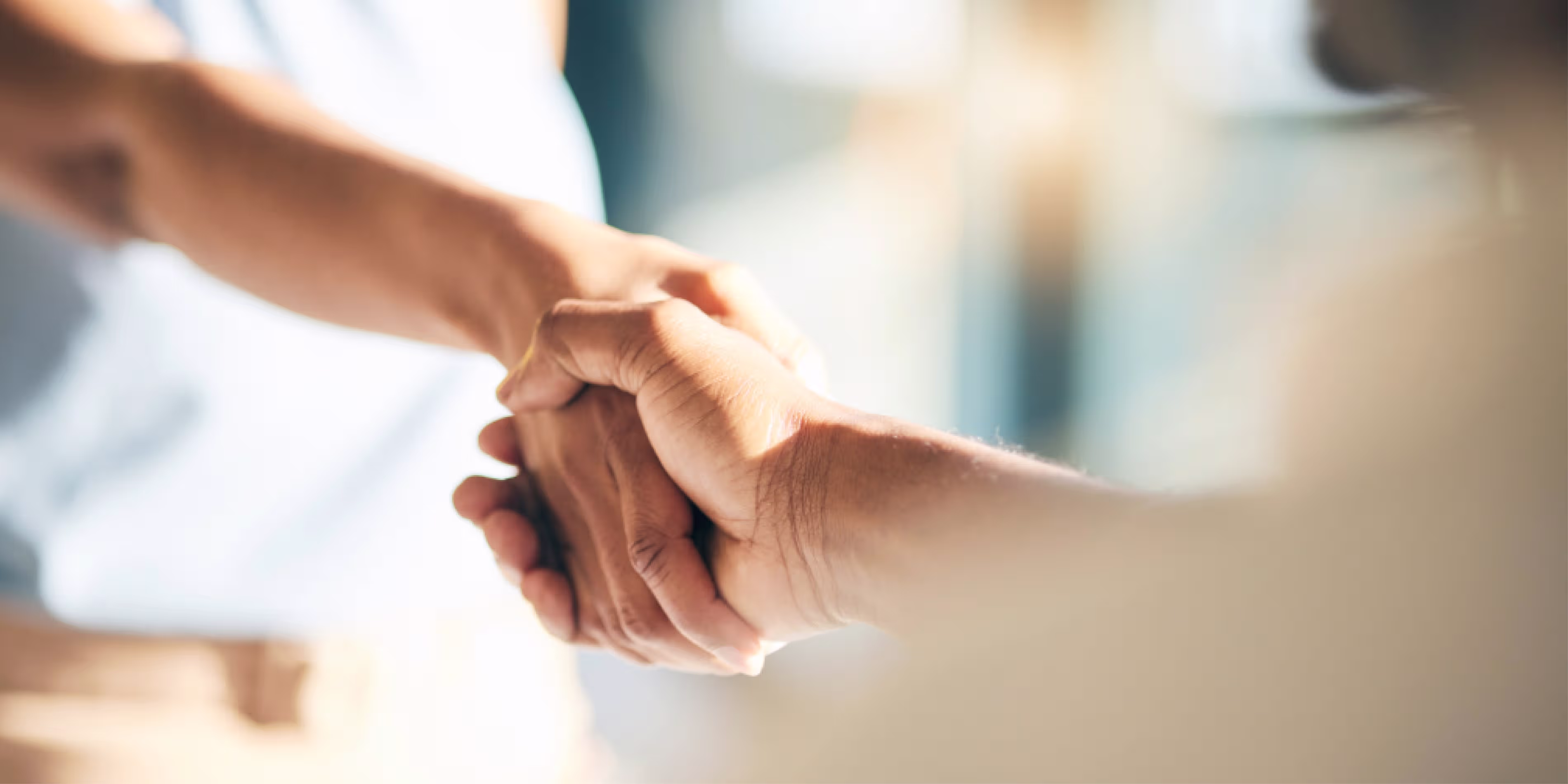 Zwei gegebene Hände