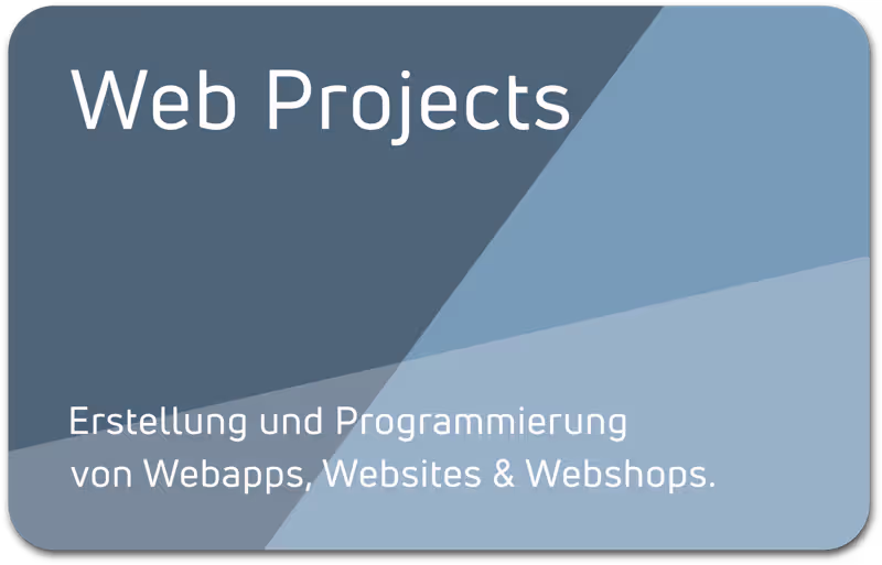 Web Projects und Webentwicklung